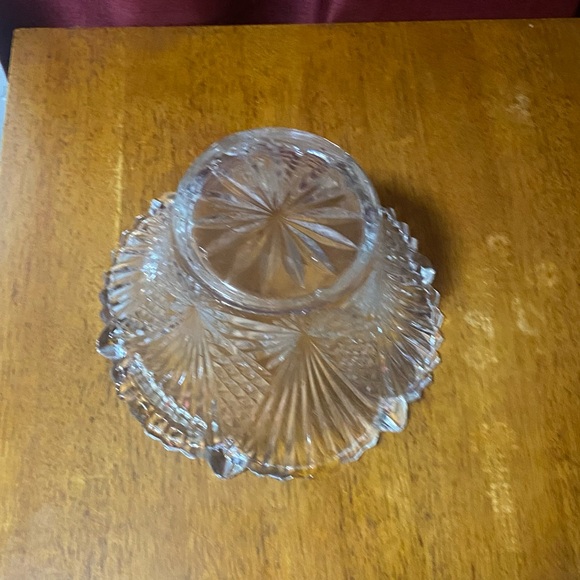 Vintage imperial crystal leaded bowl pantheon pattern - Picture 3 of 4